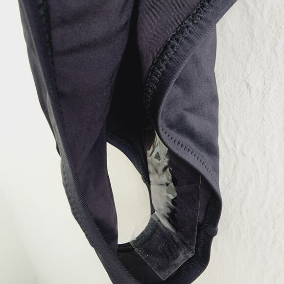 NEW SKIMS Black Onyx Recycled Swim Scoop Neck One Piece Swimsuit - Picture 7 of 11